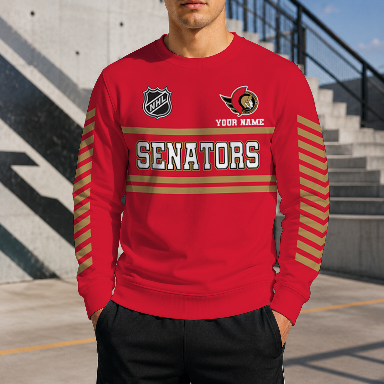VIRAL EDITION - NEW CUSTOMIZED NHL29 OSN OTTAWA SENATORS UNISEX SWEATSHIRT