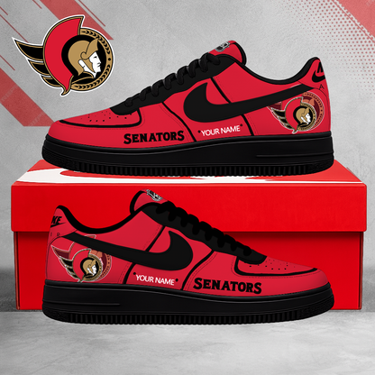 LIMITED EDITION - NEW CUSTOMIZED NHL29 OSN OTTAWA SENATORS AF1 SHOES