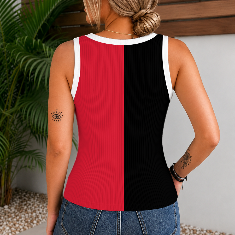 [SUPER SALE] NEW CUSTOMIZED NHL29 OSN OTTAWA SENATORS WOMEN'S V-NECK TANK TOP