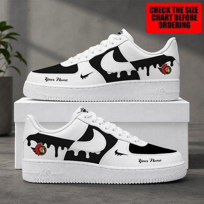 [SUPER SALE] NEW CUSTOMIZED NHL29 OSN OTTAWA SENATORS AF1 SHOES