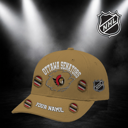 [SUPER SALE] NEW CUSTOMIZED NHL29 OSN OTTAWA SENATORS CLASSIC CAP