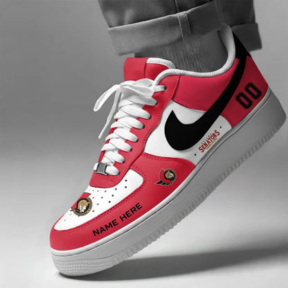 [SUPER SALE] NEW CUSTOMIZED NHL29 OSN OTTAWA SENATORS AF1 SHOES