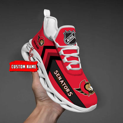 [SUPER SALE ] NEW CUSTOMIZED NHL29 OSN OTTAWA SENATORS MAX SOUL SHOES