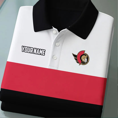 [SUPER SALE] NEW CUSTOMIZED NHL29 OSN OTTAWA SENATORS POLO SHIRT