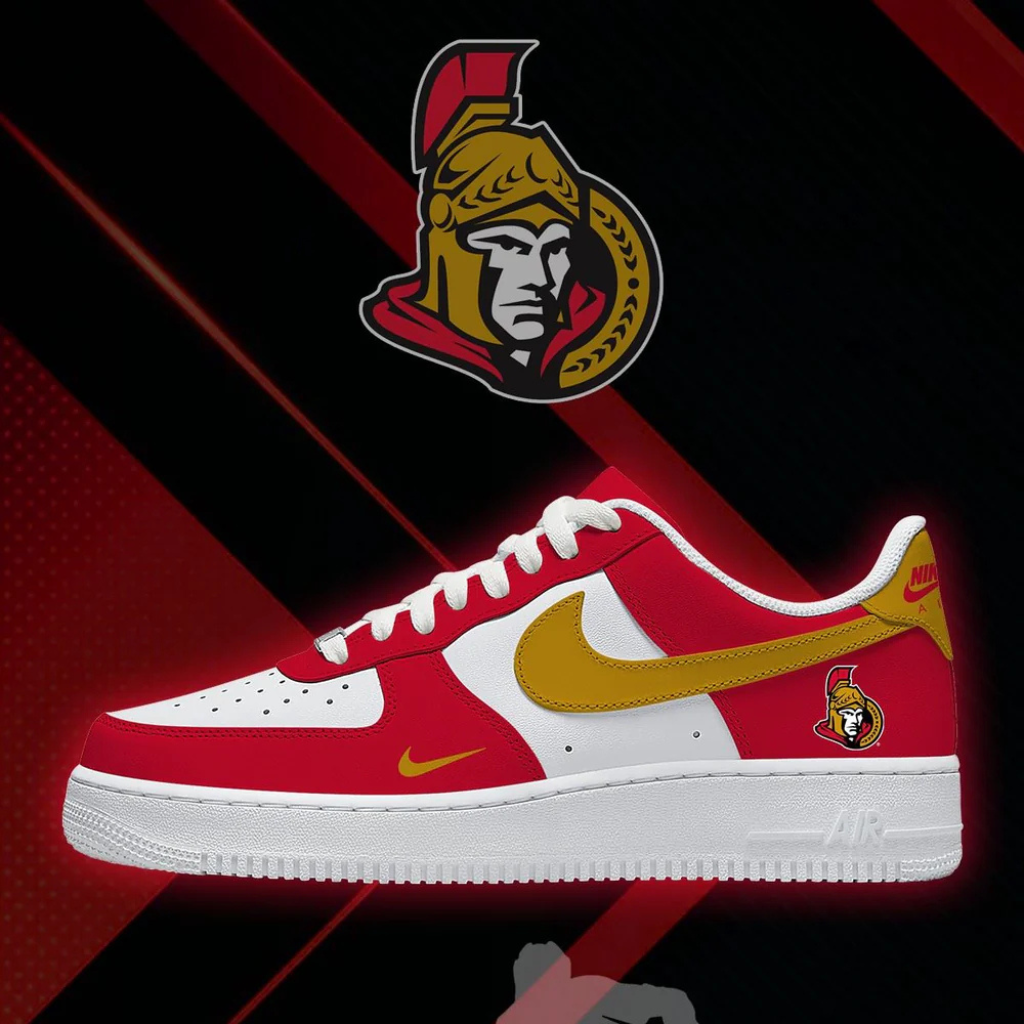 LIMITED EDITION - NEW CUSTOMIZED NHL29 OSN OTTAWA SENATORS AF1 SHOES