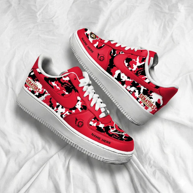 [SUPER SALE] NEW CUSTOMIZED NHL29 OSN OTTAWA SENATORS AF1 SHOES