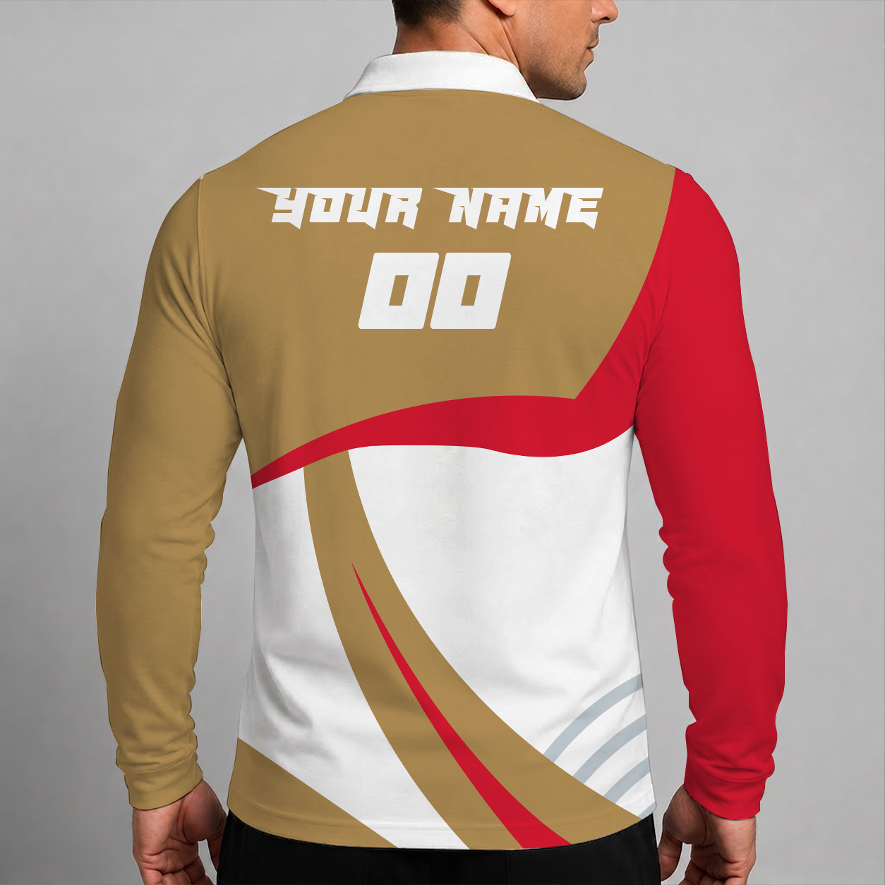 [SUPER SALE] NEW CUSTOMIZED NHL29 OSN OTTAWA SENATORS MEN LONG SLEEVE POLO