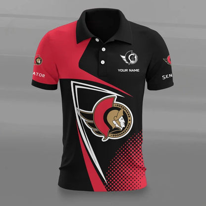 [SUPER SALE] NEW CUSTOMIZED NHL29 OSN OTTAWA SENATORS POLO SHIRT