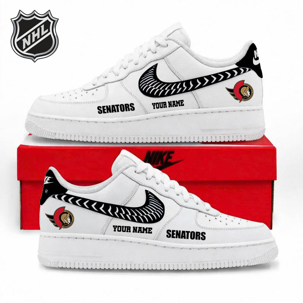 LIMITED EDITION - NEW CUSTOMIZED NHL29 OSN OTTAWA SENATORS AF1 SNEAKERS
