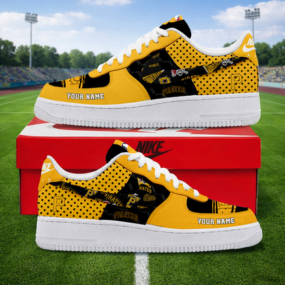 LIMITED EDITION - NEW CUSTOMIZED MLB29 PHP PITTSBURGH PIRATES AF1 SNEAKERS