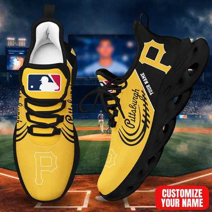 LIMITED EDITION - NEW CUSTOMIZED MLB29 PHP PITTSBURGH PIRATES PREMIUM CLUNKY SNEAKERS