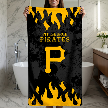LIMITED EDITION - NEW CUSTOMIZED MLB29 PHP PITTSBURGH PIRATES BEACH TOWEL FOR FAN