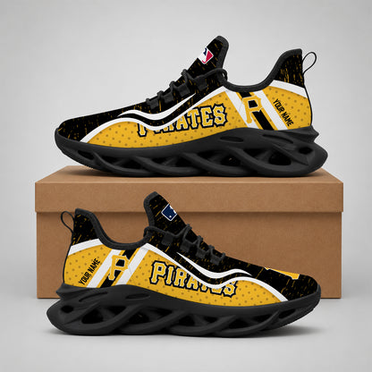 ELITE EDITION - NEW CUSTOMIZED MLB29 PHP PITTSBURGH PIRATES MAX SOUL SHOES