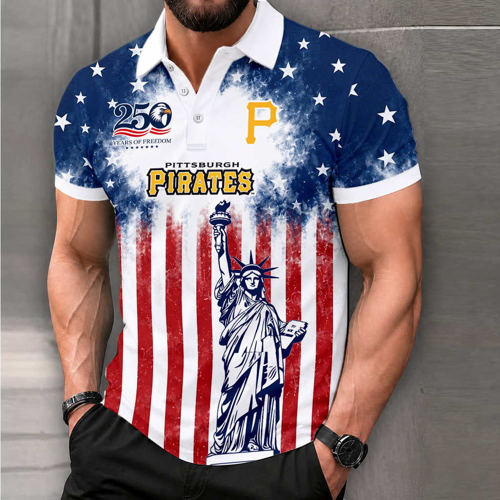 LIMITED EDITION - NEW CUSTOMIZED MLB29 PHP PITTSBURGH PIRATES POLO SHIRT, ZIP POLO SHIRT & T-SHIRTS