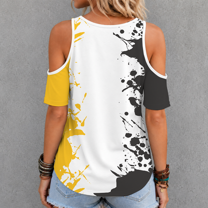 [FLASH SALE] NEW CUSTOMIZED MLB29 PHP PITTSBURGH PIRATES CRISS CROSS V-NECK TOP
