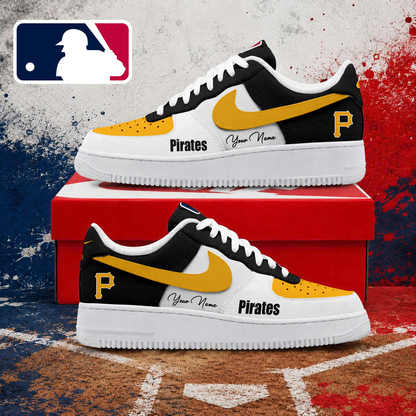 VIRAL EDITION - NEW CUSTOMIZED MLB29 PHP PITTSBURGH PIRATES AF1 SHOES