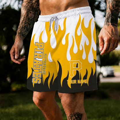 [FLASH SALE] NEW CUSTOMIZED MLB29 PHP PITTSBURGH PIRATES SHORT PANTS