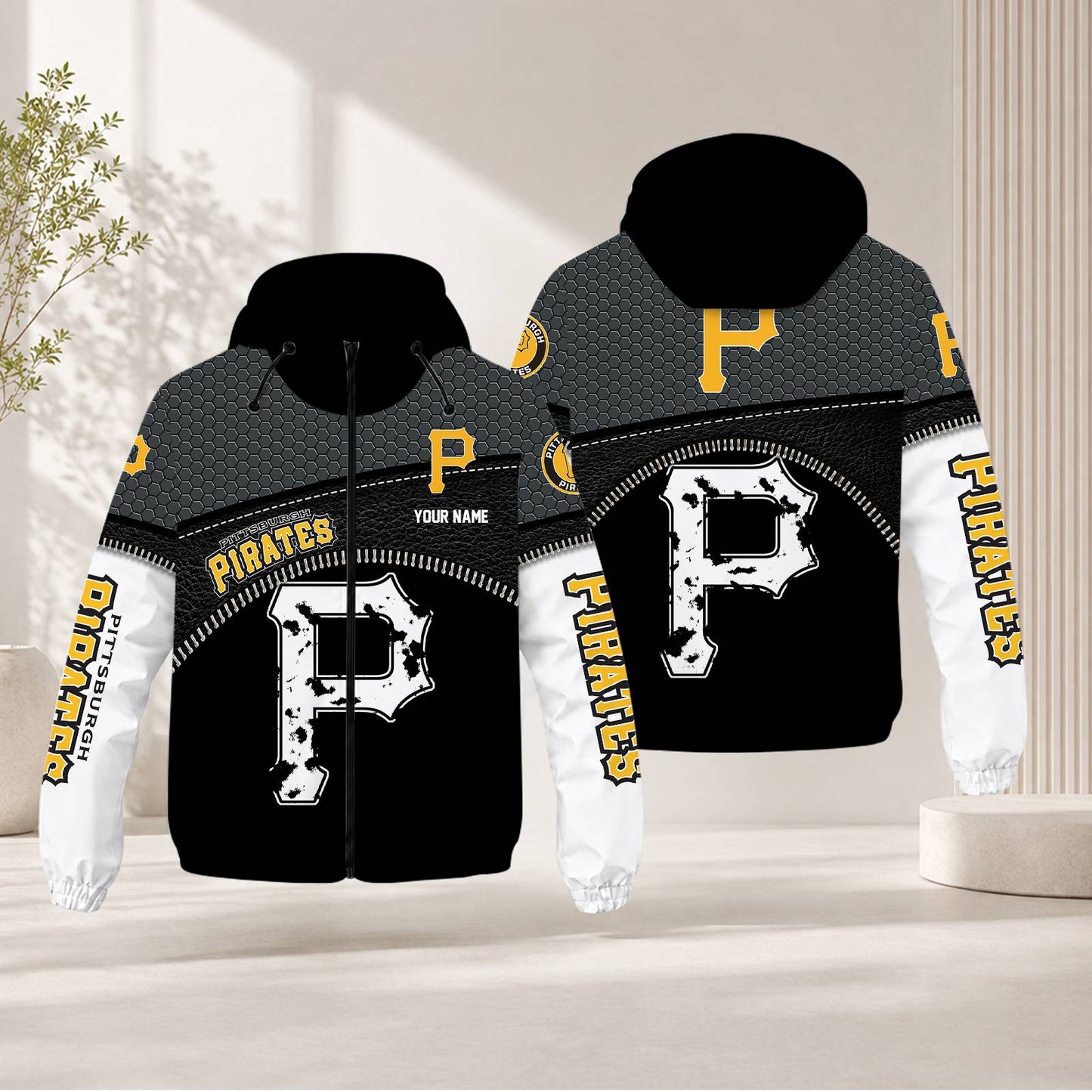 LIMITED EDITION - NEW CUSTOMIZED MLB29 PHP PITTSBURGH PIRATES WINDBREAKER JACKET