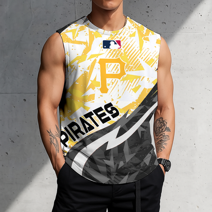 LIMITED EDITION - NEW CUSTOMIZED MLB29 PHP PITTSBURGH PIRATES TANKTOP & GYM SHIRT
