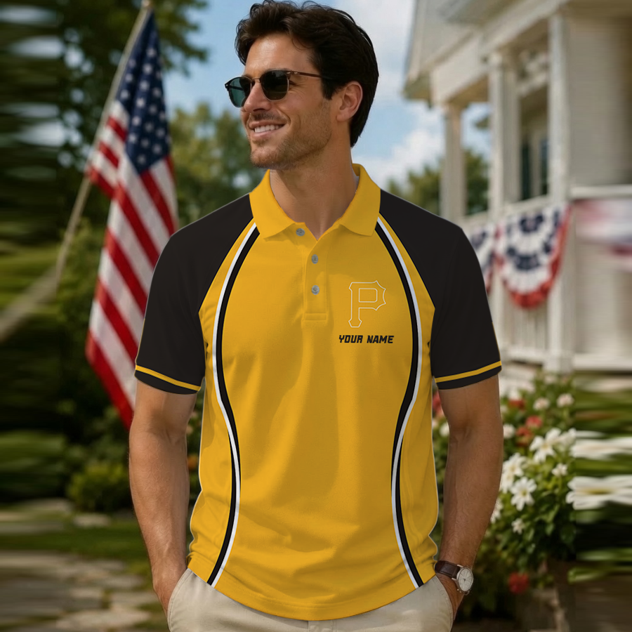 [FLASH SALE] NEW CUSTOMIZED MLB29 PHP PITTSBURGH PIRATES POLO SHIRT