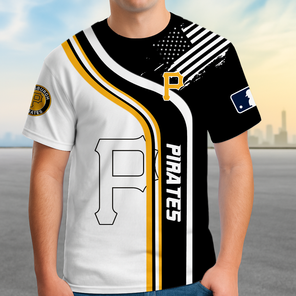 ELITE EDITION - NEW CUSTOMIZED MLB29 PHP PITTSBURGH PIRATES POLO SHIRT, ZIP POLO SHIRT & T-SHIRTS