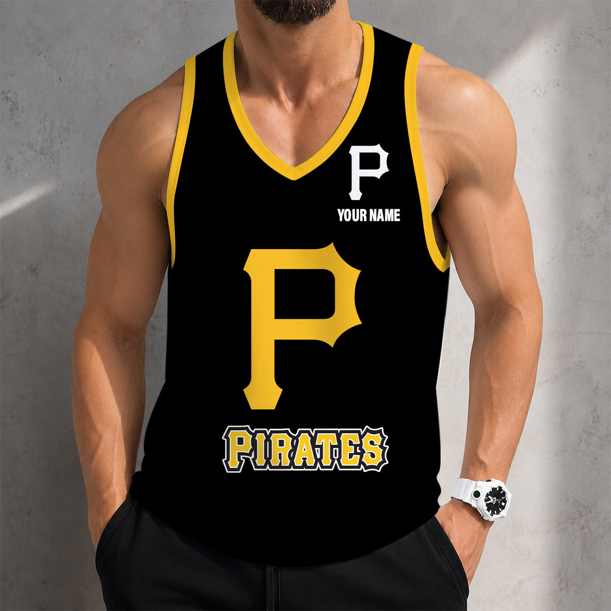 SPECIAL EDITION - NEW CUSTOMIZED MLB29 PITTSBURGH PIRATES UNISEX TANK TOP