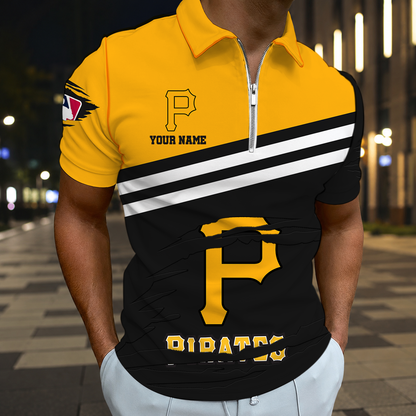 EXCLUSIVE EDITION - NEW CUSTOMIZED MLB29 PHP PITTSBURGH PIRATES T-SHIRT, POLO SHIRT, ZIP POLO SHIRT, SWEATSHIRT, HOODIE & ZIP HOODIE
