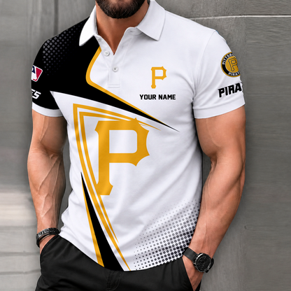 LIMITED EDITION - NEW CUSTOMIZED MLB29 PHP PITTSBURGH PIRATES POLO SHIRT, ZIP POLO SHIRT & T-SHIRTS