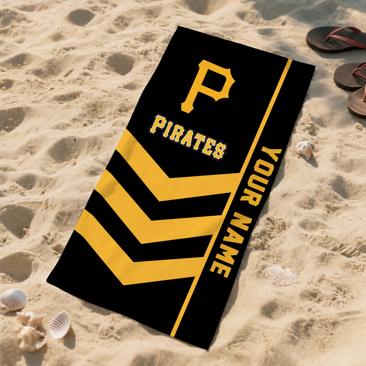 LIMITED EDITION - NEW CUSTOMIZED MLB29 PHP PITTSBURGH PIRATES BEACH TOWEL FOR FAN