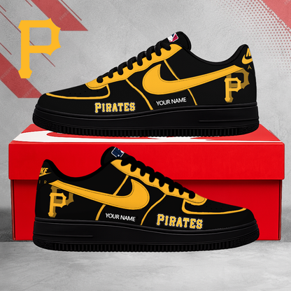 SPECIAL EDITION - NEW CUSTOMIZED MLB29 PHP PITTSBURGH PIRATES AF1 SHOES