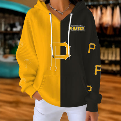 [FLASH SALE] NEW CUSTOMIZED MLB29 PHP PITTSBURGH PIRATES RIBBED HOODIE & SWEATSHIRT