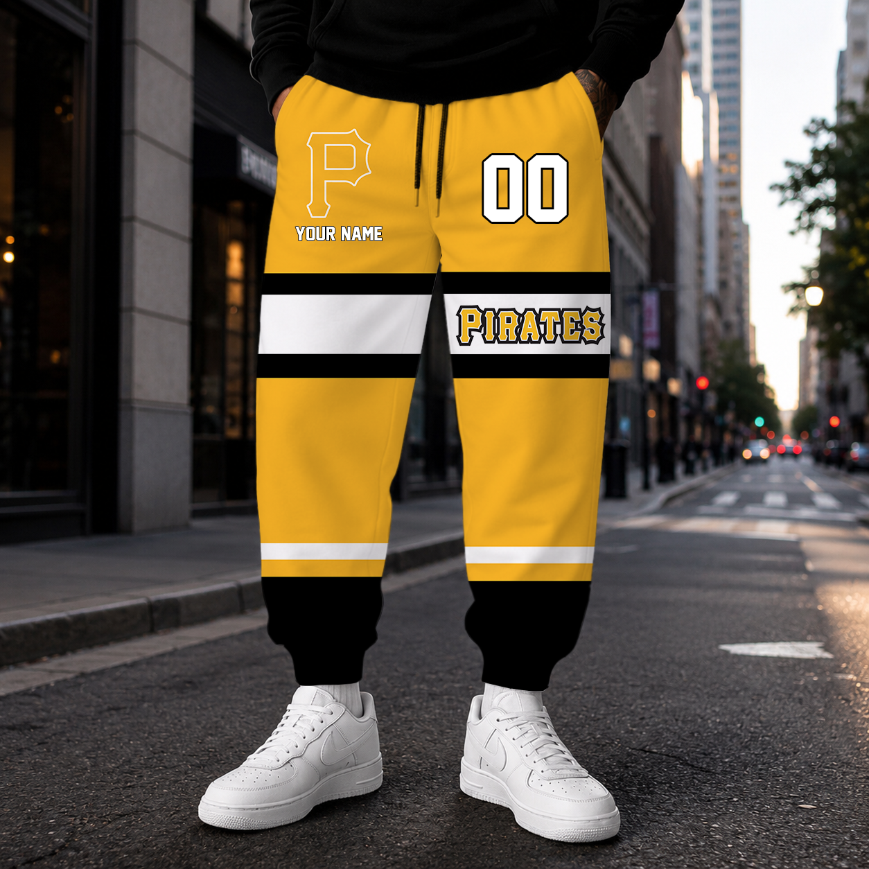 VIRAL EDITION - NEW CUSTOMIZED MLB29 PHP PITTSBURGH PIRATES SWEATPANTS