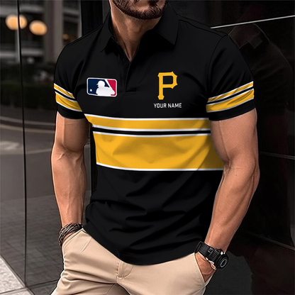 [FLASH SALE] NEW CUSTOMIZED MLB29 PHP PITTSBURGH PIRATES POLO SHIRT