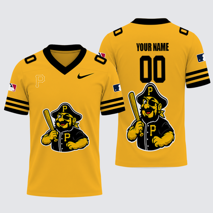 [FLASH SALE] NEW CUSTOMIZED MLB29 PHP PITTSBURGH PIRATES FOOTBALL JERSEY
