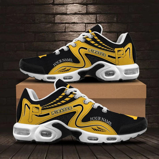 LIMITED EDITION - NEW CUSTOMIZED MLB29 PHP PITTSBURGH PIRATES AIR MAX PLUS SNEAKERS