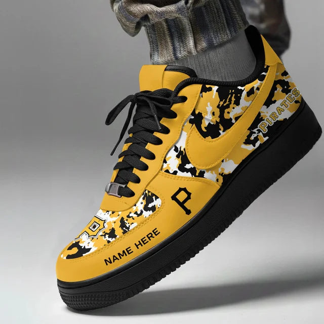 [FLASH SALE] NEW CUSTOMIZED MLB29 PHP PITTSBURGH PIRATES AF1 SHOES
