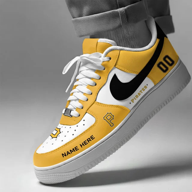 [FLASH SALE] NEW CUSTOMIZED MLB29 PHP PITTSBURGH PIRATES AF1 SHOES
