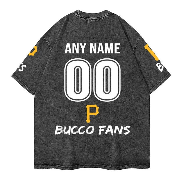 [FLASH SALE] NEW CUSTOMIZED MLB29 PHP PITTSBURGH PIRATES MULTICOLOR WASHED TEE