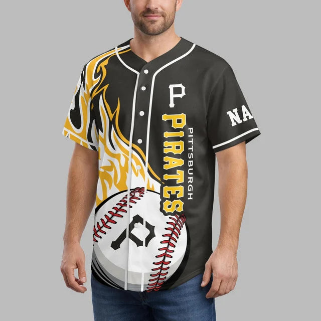 [FLASH SALE] NEW CUSTOMIZED MLB29 PHP PITTSBURGH PIRATES BASEBALL JERSEY