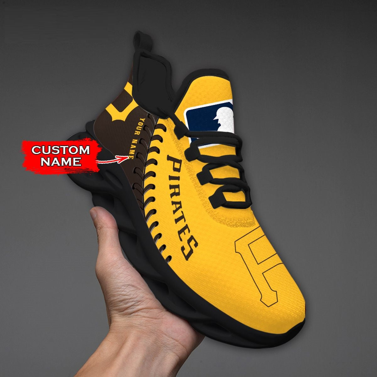 [FLASH SALE] NEW CUSTOMIZED MLB29 PHP PITTSBURGH PIRATES MAX SOUL SHOES