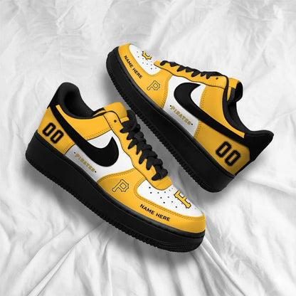 [FLASH SALE] NEW CUSTOMIZED MLB29 PHP PITTSBURGH PIRATES AF1 SHOES
