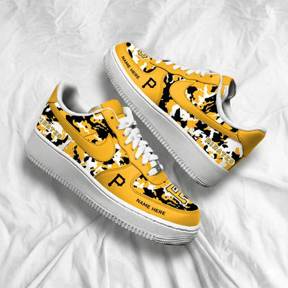 [FLASH SALE] NEW CUSTOMIZED MLB29 PHP PITTSBURGH PIRATES AF1 SHOES