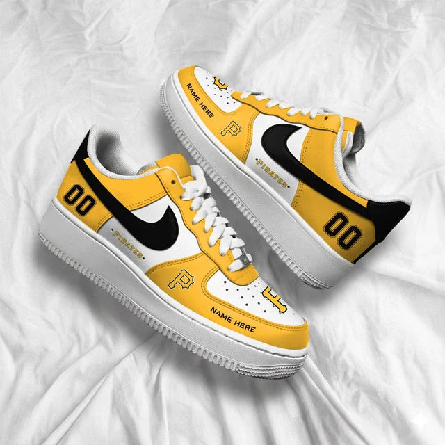 [FLASH SALE] NEW CUSTOMIZED MLB29 PHP PITTSBURGH PIRATES AF1 SHOES
