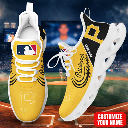 LIMITED EDITION - NEW CUSTOMIZED MLB29 PHP PITTSBURGH PIRATES PREMIUM CLUNKY SNEAKERS