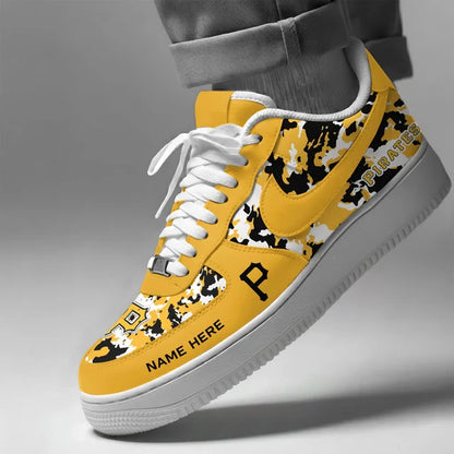 [FLASH SALE] NEW CUSTOMIZED MLB29 PHP PITTSBURGH PIRATES AF1 SHOES