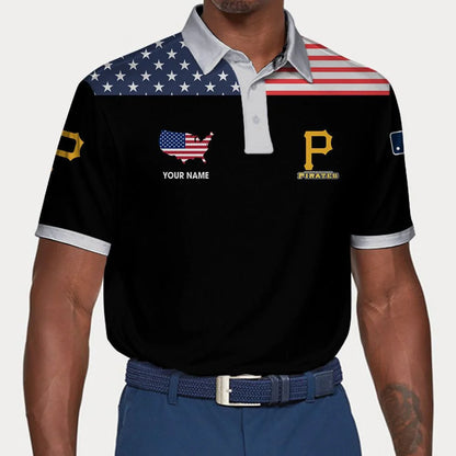 LIMITED EDITION - NEW CUSTOMIZED MLB29 PHP PITTSBURGH PIRATES POLO SHIRT, ZIP POLO SHIRT & T-SHIRTS