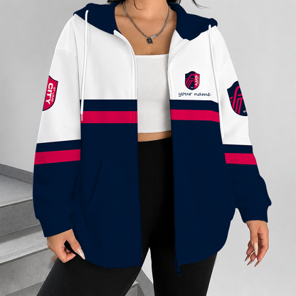 [FAN EXCLUSIVE] NEW CUSTOMIZED MLS29 SLC ST. LOUIS CITY SC ZIP HOODIE