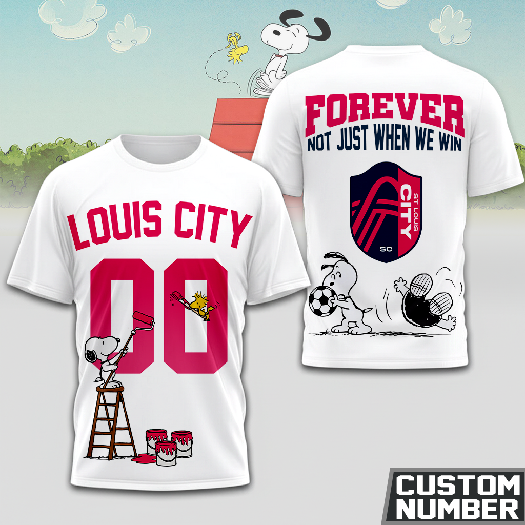 ENDING TODAY - NEW CUSTOMIZED MLS29 SLC ST. LOUIS CITY SC x SNOOPY HOODIE, T-SHIRTS, ZIP HOODIE, SWEATSHIRTS & POLO