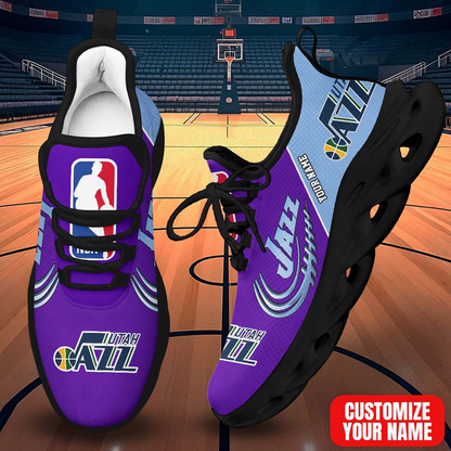 LIMITED EDITION - NEW CUSTOMIZED NBA29 UJZ UTAH JAZZ PREMIUM CLUNKY SNEAKERS