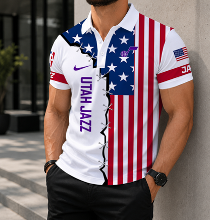 LIMITED EDITION - NEW CUSTOMIZED NBA29 UJZ UTAH JAZZ POLO SHIRT, ZIP POLO SHIRT & T-SHIRTS